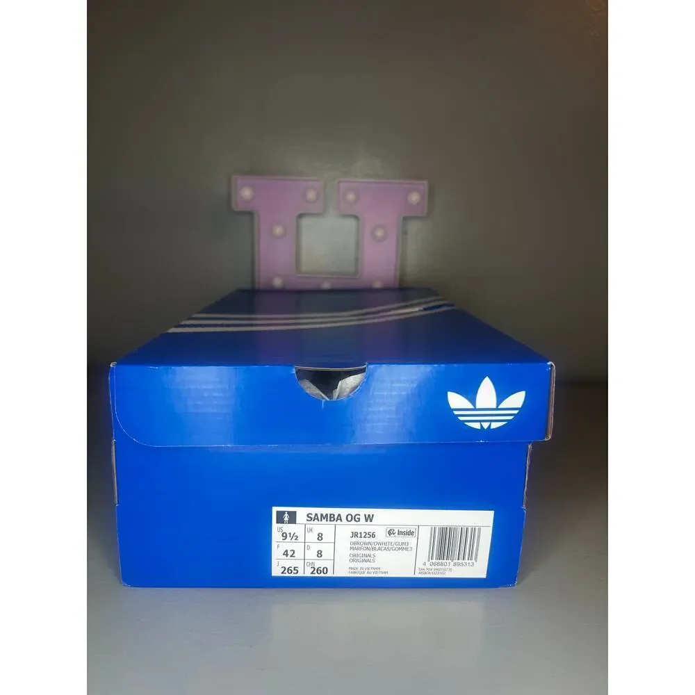 adidas Originals Samba OG trainers in cow print sz UK 8W/ US 9.5